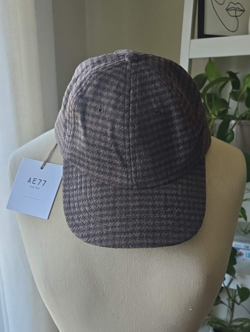 American Eagle Outfitters Brown Plaid Cap
